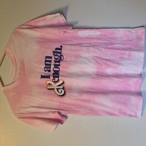 Pink Tie-Dye Kids Barbie T-Shirt